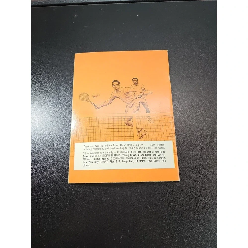 YOUR SERVE---ARTHUR ASHE and Clark Graebner‎ 1972 Grow Ahead Books TWA Airlines